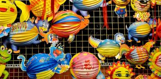 Lồng Đèn Giấy Hình Trụ Ống