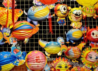 Lồng Đèn Xếp Hình Trụ