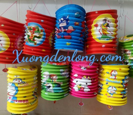 Lồng Đèn Giấy Hình Trụ